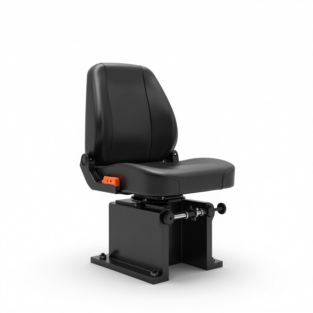 Asiento con suspensión mecánica y cinturón